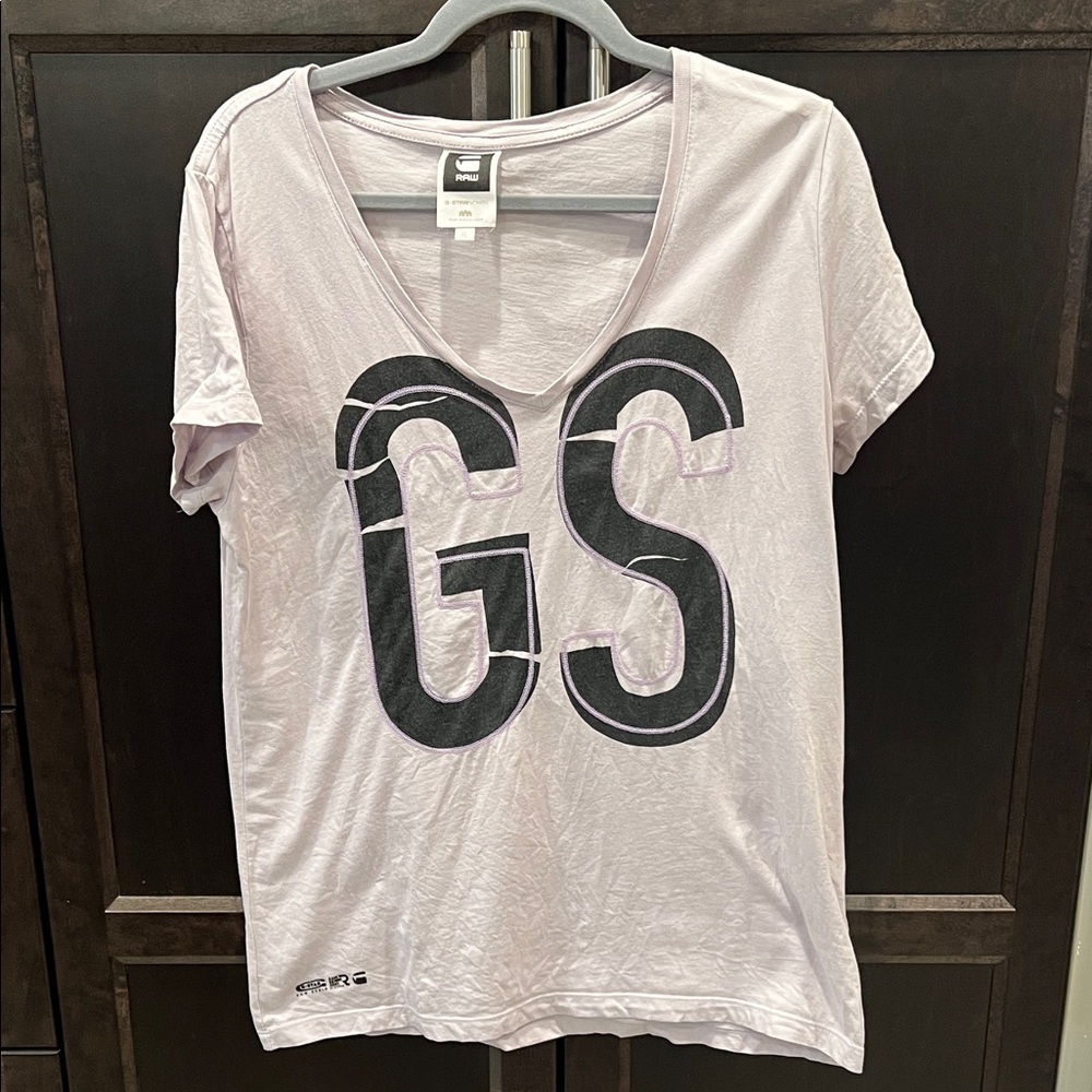 G-Star Light Purple Short Sleeve Tee